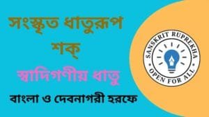 সংস্কৃত ধাতুরূপ শক্