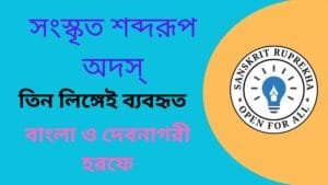 সংস্কৃত শব্দরূপ অদস্