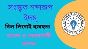 সংস্কৃত শব্দরূপ ইদম্