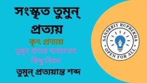 সংস্কৃত তুমুন্ প্রত্যয়