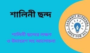 শালিনী ছন্দ