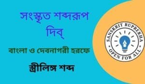 সংস্কৃত শব্দরূপ দিব্