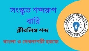 সংস্কৃত শব্দরূপ বারি