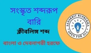সংস্কৃত শব্দরূপ বারি